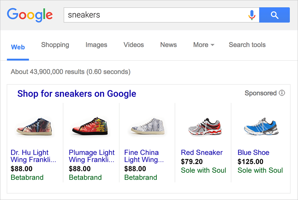 Google Shopping Advertenties