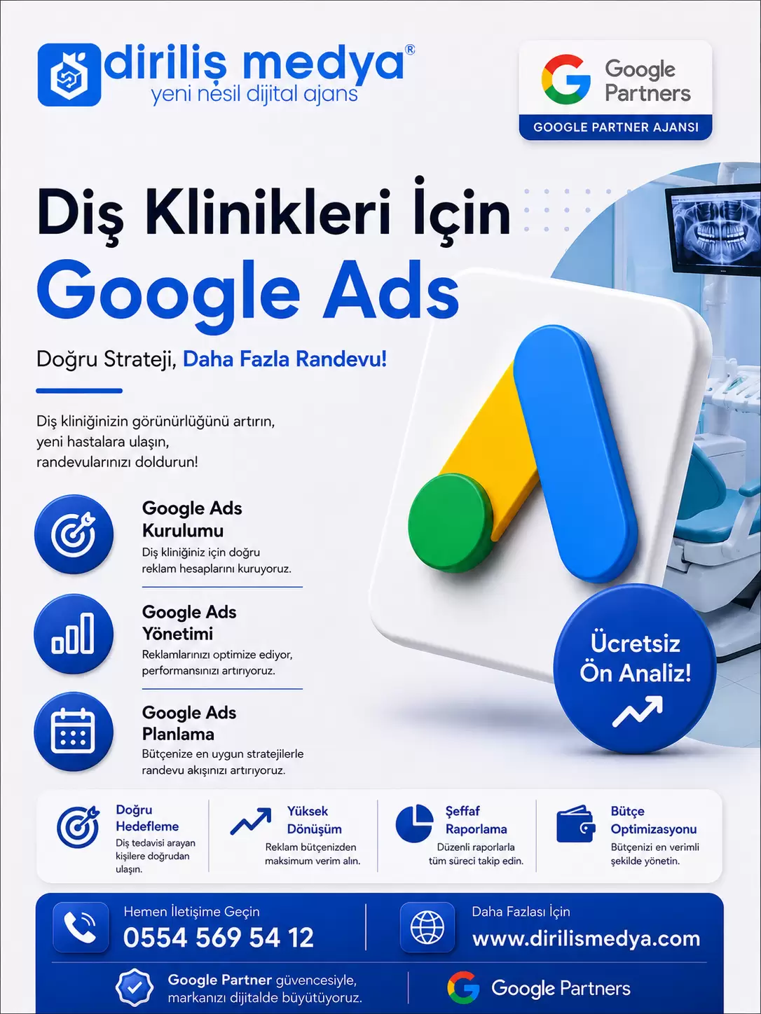 Diş Klinikleri İçin Google Ads