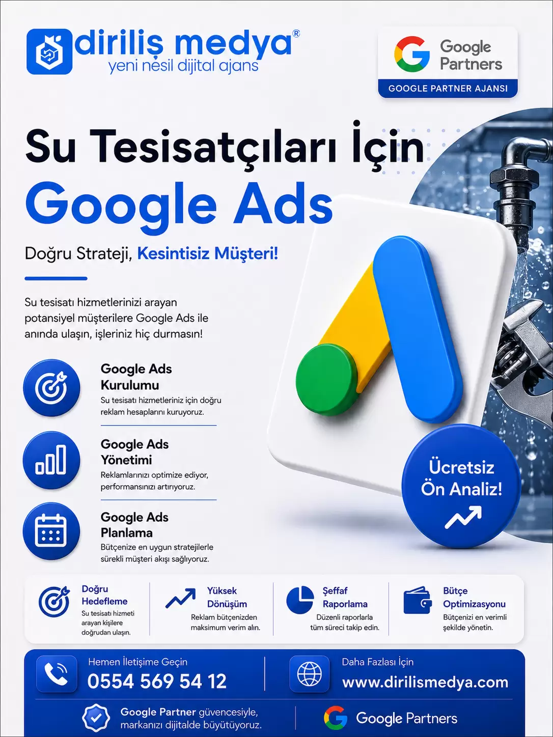 Su Tesisatçıları İçin Google Ads Reklamı